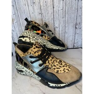 STEVE MADDEN Sneakers Shoes 8 Womens Cliff Leopard Print Athletic‎ fashion